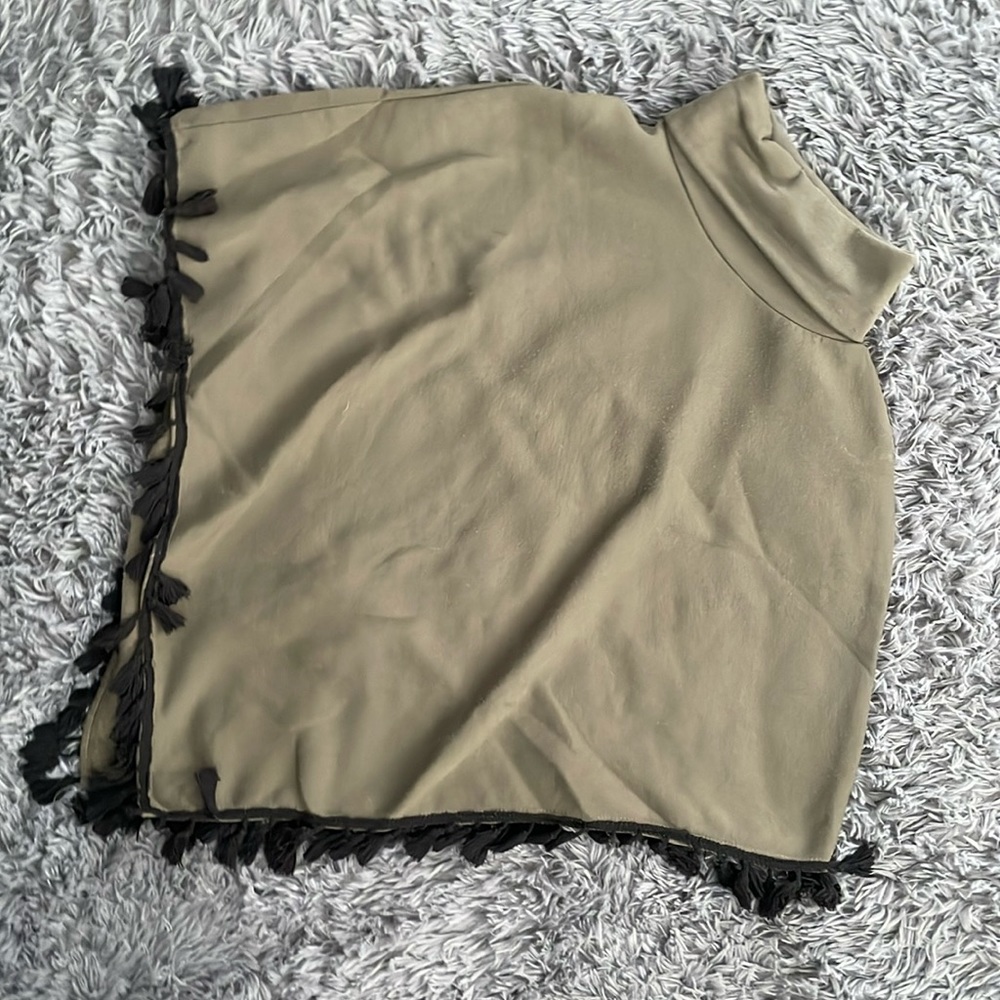 🎈fleece turtleneck poncho
